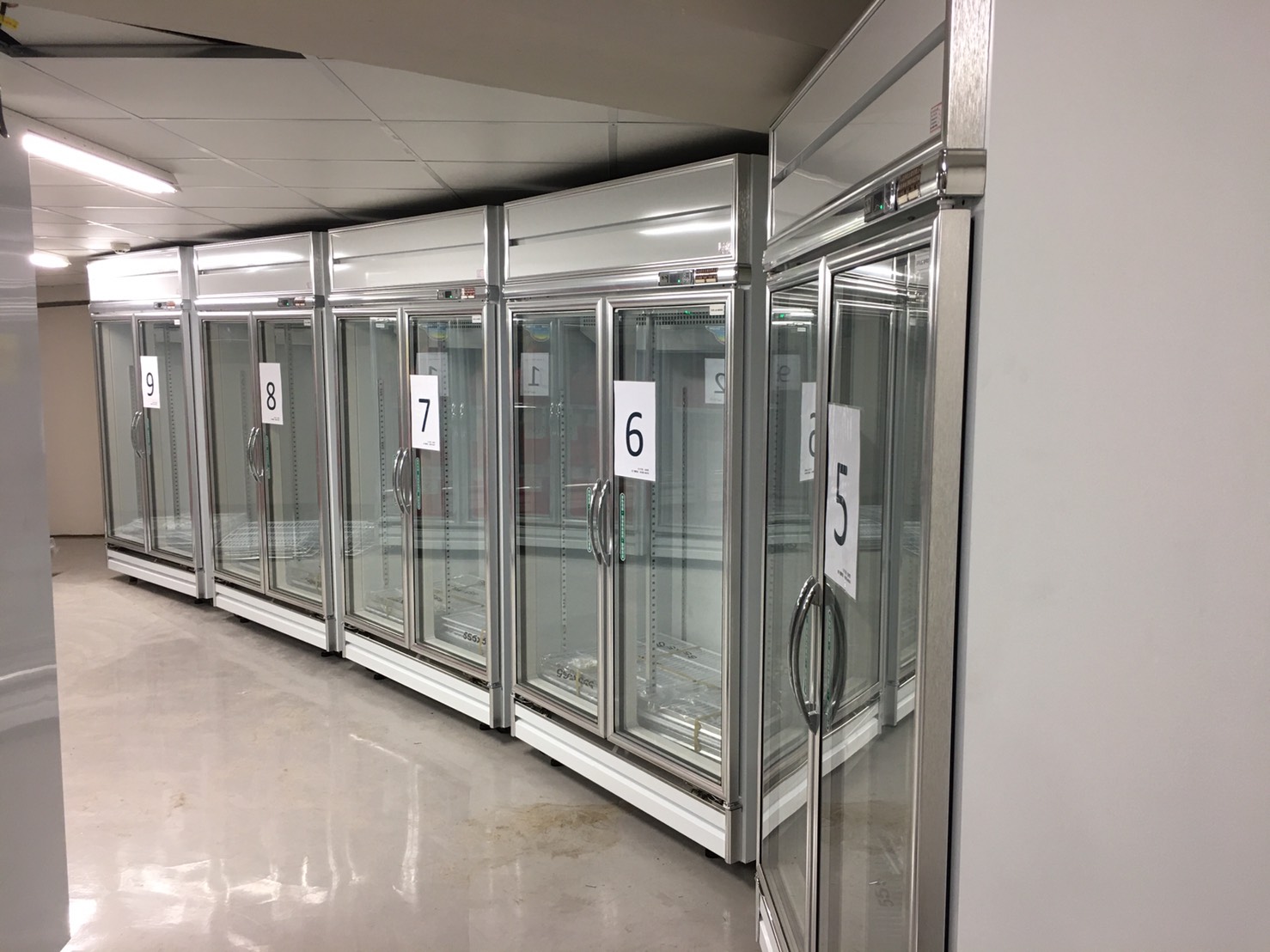 台製雙門展示冰箱